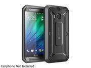 SUPCASE All New HTC One M8 Case Unicorn Beetle PRO Full body Hybrid Protective Case with Built in Screen Protector Black Black