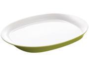 Rachael Ray 14 in. Oval Round Square Serving Platter Green Apple