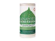Seventh Generation 100% Recycled Paper Towel Rolls with Right Size Sheets 9 x 11 Natural 1 Roll