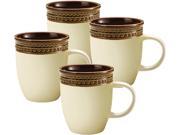 Paula Deen Set of 4 Southern Gathering Mugs Chestnut
