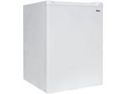 Haier HC17SF15RW 1.7 Cu. Ft. ENERGY STAR Compact Refrigerator with Half width Freezer Compartment White