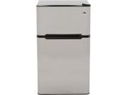 Igloo FR834 3.2 CU Ft Compact Refrigerator 2 Door Stainless Steel