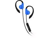 Maxell 199637 Eh 131Blu Fitness Earhook With Mic Sweat Resistant Blue