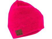 Tenergy Basic Knit Wireless Hands Free Bluetooth Beanie with Built in Speakers Pink