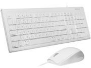 Macally MKEYECOMBO 103 Key Full Size Usb Keyboard With Shortcut Keys 3 Button Usb Optical Mouse Combo For Mac