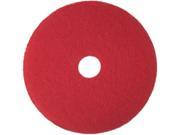 3M Corporation MCO 08390 15 Inch 5100 Low Speed Floor Buff Pad Red Case of 5