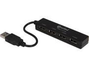 SYBA CL HUB20132 USB 2.0 4 Ports Mini Hub with Built in Power On Off Switch for Each Port