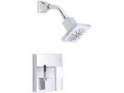 Danze D500533T Reef 1 Handle Pressure Balance Shower Faucet Trim Kit in Chrome Valve Not Included