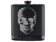 iHome iBT12KBC Rechargeable Flask Shaped Bluetooth Stereo Speaker with Custom Sound Case Black Skull