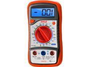 Digital LCD Multimeter AC DC Volt Current Resistance And Range W Rubber Case And Stand