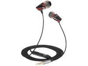 808 AUDIO EQ Noise Isolating Earbuds with Inline Mic Red