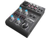 Pyle 5 Channel Professional Compact Audio Mixer With USB Interface