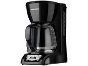Black Decker DLX1050B 12 Cup Programmable Coffeemaker with Glass Carafe Black