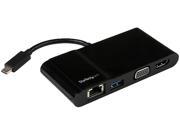Startech DKT30CHV USB C Multifunction Adapter for Laptops 4K HDMI or VGA GbE USB 3.0