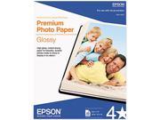 Epson S041667 Premium Photo Paper Letter 8.50 x 11 High Gloss 92 Brightness 50 Pack White