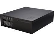 iStarUSA D 350HN T Black 3U Rackmount Compact 5x3.5 Bay Trayless Hotswap Server Case Black HDD Handle