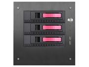 iStarUSA S 35 3M1RD Black Tower Compact Stylish 3x 3.5 Hotswap mini ITX Tower Red HDD Handle