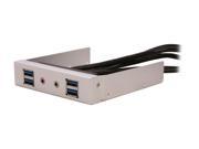 SILVERSTONE SST FP32S E Front 4 x USB3.0 Port and HD Audio Ports Silver