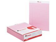 Colored Perforated Note Pads 8 1 2 X 11 Pink 50 Sheet Dozen