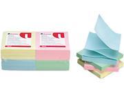 Fan Folded Pop Up Notes 3 X 3 4 Pastel Colors 12 100 Sheet Pads Pac
