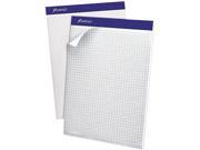 Double Sheet Quad Pad 4 Sq. Per Inch Rule Letter White Perfed 100