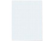 15Lb Quadrille Pad W 4 Squares Inch Letter White 1 50 Sheet Pad Pac