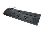 APC P8T3 LM 6 ft. 8 Outlets Surge Protector Phone Line W Splitter Protection Latin America 120v