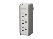 Wall Mount Surge Protector 3 Outlets 2 Usb Ports 918 Joules Gray white