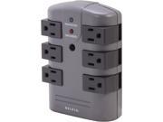 BELKIN BP106000 Wall Mount 6 Outlets 1080 Joules Pivot Plug Surge Protector