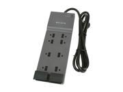 BELKIN BE108200 06 6 Feet 8 Outlets 3390 Joules Surge Protector
