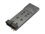 BELKIN BE108230 06 6 Feet 8 Outlets 3390 Joules Surge Suppressor with Coax Protection
