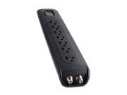 BELKIN BV107030 04 BLK 4 ft 7 Outlets Surge Suppressor with Telephone Protection