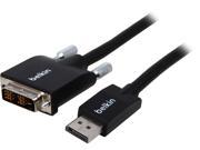 Belkin F2CD002B06 E 6 ft. DisplayPort Male to DVI D Male Cable