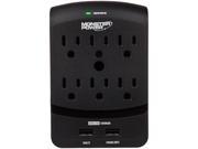 MONSTER 121824 00 1080 joule Core Power 650 USB Wall Outlet