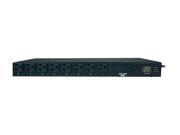 Tripp Lite Metered PDU with ATS 1.9 kW Single Phase 120V 16 x 5 15 20R 2 x L5 20P 5 20P adapters 2 x 12 Feet Cords 1U Rack Mount TAA PDUMH20AT