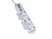 Medical Grade Power Strip For Moveable Equipment Assembly 15 Ft Cord White