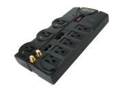 Tripp Lite TLP810NET 8 Outlets 3240 Joules 10 Cord with Tel DSL Coax Protect It! Surge Suppressor