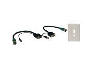 Tripp Lite EZA VGAAX 2 Easy Pull Type A Connectors M F set of VGA with Audio and Faceplate