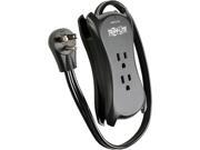 Tripp Lite TRAVELER3USB Protect It! 3 Outlet Travel Size Surge Protector 18 in. Cord 1050 Joules 2 USB Charging Ports