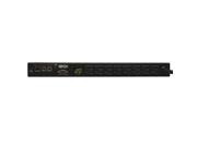 Tripp Lite Monitored PDU 1.9kW Single Phase 120V Outlets 8 5 15 20R L5 20P 5 20P Adapter 12ft Cord 1U Rack Mount TAA PDUMNH20