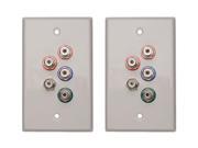 Tripp Lite B136 101 WP Component Video with Stereo Audio over Cat5 Extender Wallplate Kit