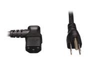 Tripp Lite Model P006 006 13LA 6 ft. 18AWG Power cord NEMA 5 15P to IEC 320 C13 Left Angle