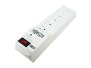 Tripp Lite Surge Protector Power Strip 6 Right Angle Outlets 6 Feet Cord 540 Joules Diagnostic LED SPIKESTIK