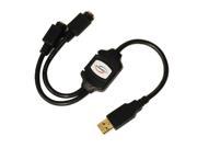 LINKSKEY Model LKV UPC01 1 ft. USB to PS 2 Adapter for PS 2 Keyboard and Mouse