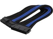 Silverstone PP07 MBBA Motherboard 24pin connector Sleeved Extension Power Supply Cable Black Blue