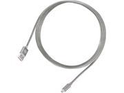Silverstone CPU01C 1800 1.65 ft. Charcoal Reversible USB A to Micro USB Cable Supports high speed charge and data sync
