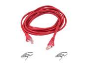 Belkin A3L980 12 RED S 12 ft. Snagless Patch Cable