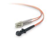 Belkin F2F202L9 02M 6.56 ft Fiber Optic Cable; Multimode LC MTRJ Duplex MMF