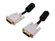 SYBA SD DVIDL MM 6 Black 6 Feet DVI D Male to DVI D Male Cable Gold Plated Connector RoHS