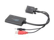 SYBA SY ADA31025 VGA to HDMI Converter with Audio Support up to 1920 x 1080 Output Resolution